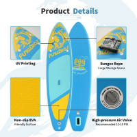 Дошка для веслування стоячи FunWater SUPFW28F 350*87*15 см синя