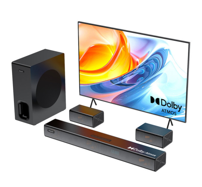 Комплект динаміків Hiwill A51 Pro 5.1-канал, Dolby Atmos, пікова потужність 420 Вт