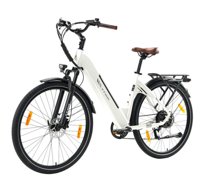 Електричний велосипед TTGO C3 Pro, двигун 250 Вт, акумулятор 36 В 20 Аг - білий