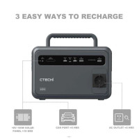 Портативна електростанція CTECHi GT600 600W/120000MAh