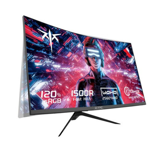KTC H27S17 Вигнутий ігровий монітор 27 дюймів 2560x1440 QHD 170 Гц