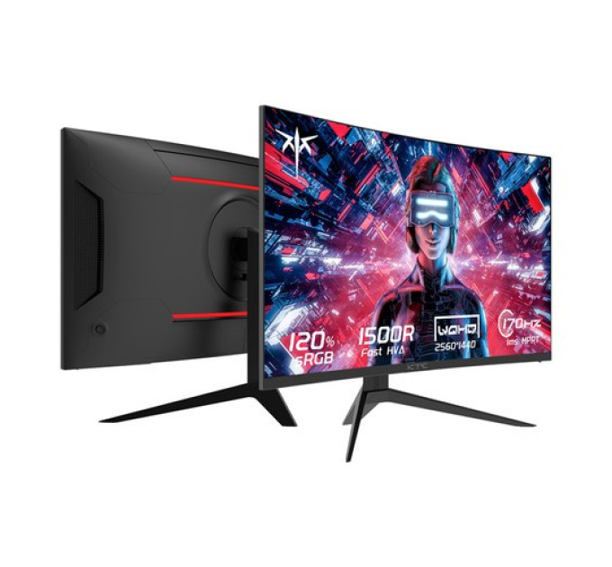 KTC H27S17 Вигнутий ігровий монітор 27 дюймів 2560x1440 QHD 170 Гц