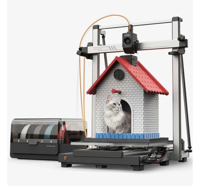 3D-принтер Anycubic Kobra 3 Max Combo, друк до 8 кольорів, кольоровий механізм ACE Pro