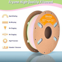 Філамент ERYONE PLA Rainbow  1 кг матового + 3 кг двоколірного матового 