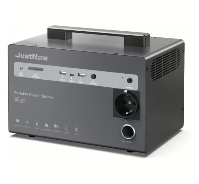 Портативна зарядна станція JustNow JNB600-FS01