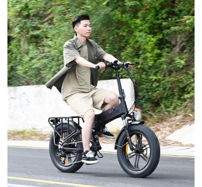 Складаний електричний велосипед ENGWE Engine X 20*4,0 Chaoyang Off-Road Fat Tires 250W - чорний