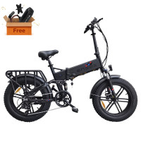 Складаний електричний велосипед ENGWE Engine X 20*4,0 Chaoyang Off-Road Fat Tires 250W - чорний