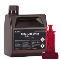 Фотополімерна смола для 3D принтера ELEGOO ABS-Like Ultra Resin 2000G Clear Red