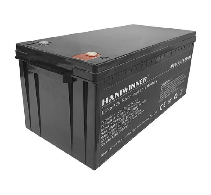 Літієва акумуляторна батарея HANIWINNER HD009-12 12,8 В 200 А*год LiFePO4