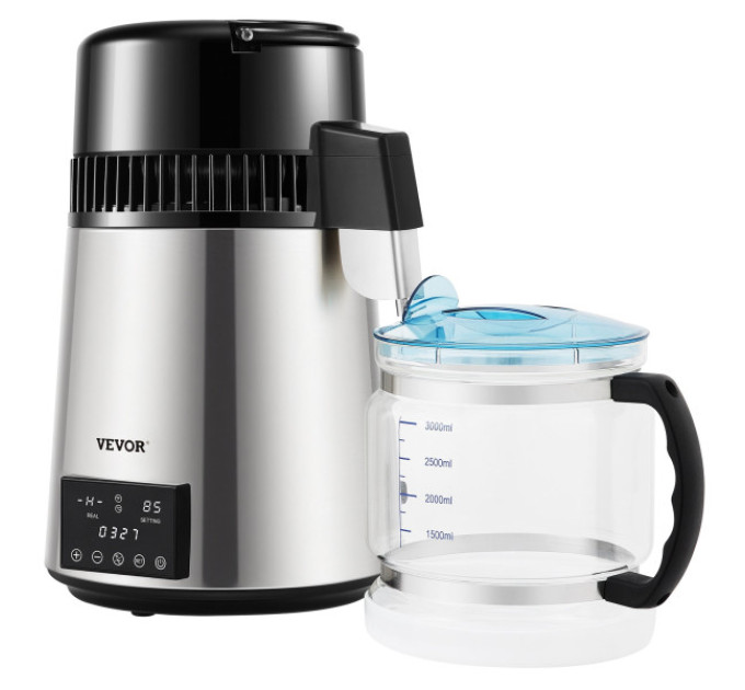 Дистилятор води VEVOR YMK40207 сріблястий