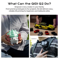 3D-принтер QIDI Q2C, швидкість 600 мм/с, об'єм моделювання 270×270×256 мм 