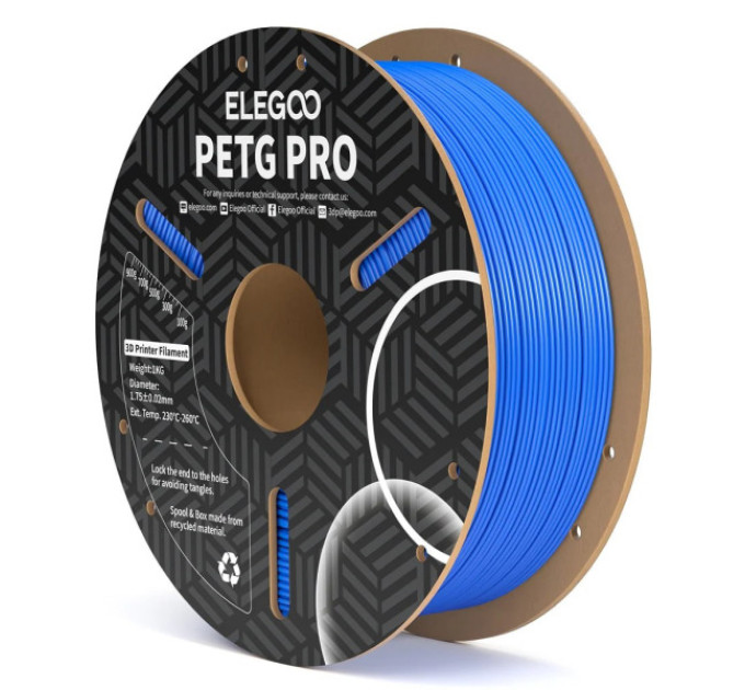 Філамент ELEGOO PETG PRO Light Blue 1KG 1.75mm, 1kg (50.203.0202)