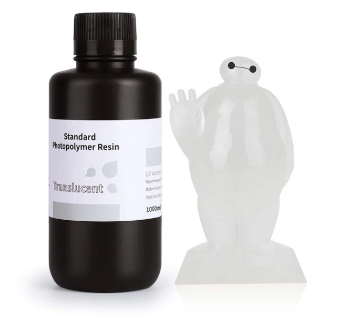 Фотополімерна смола для 3D принтера ELEGOO Standard Resin 1000G Translucent