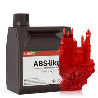 Фотополімерна смола для 3D принтера ELEGOO ABS-Like resin 2000G Red