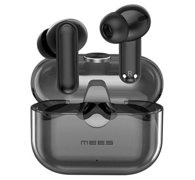 Навушники MEES M6 Pro, ANC+ENC,Bluetooth 5.2, HiFi звук, HD-дзвінки - чорні