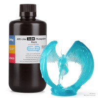 Фотополімерна смола для 3D принтера ELEGOO ABS-Like Resin V3.0+ 1000G Clear Blue