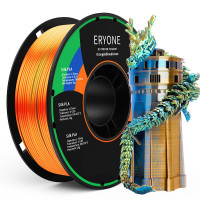  Триколірний  PLA-філамент ERYONE 1 кг - помаранчевий + синій + зелений