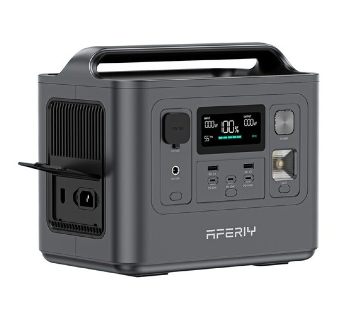 Зарядна станція AFERIY P010, 800 Вт 512 Вт/год, LiFePO4, 8 виходів, 3500+ 