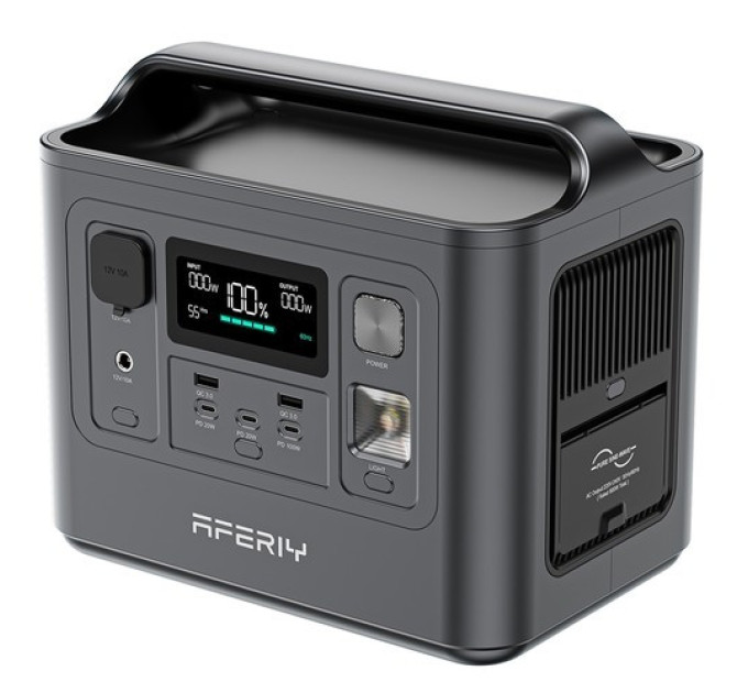 Зарядна станція AFERIY P010, 800 Вт 512 Вт/год, LiFePO4, 8 виходів, 3500+ 