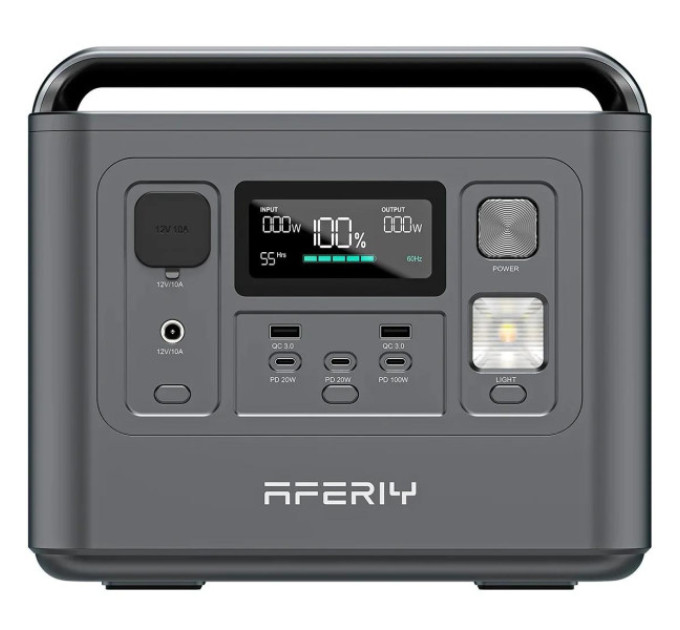 Зарядна станція AFERIY P010, 800 Вт 512 Вт/год, LiFePO4, 8 виходів, 3500+ 
