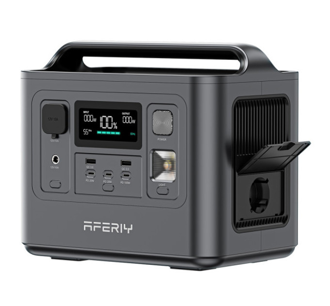 Зарядна станція AFERIY P010, 800 Вт 512 Вт/год, LiFePO4, 8 виходів, 3500+ 
