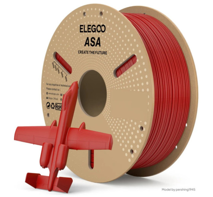 Філамент ELEGOO ASA Red 1KG 1.75mm, 1kg (50.203.0739)