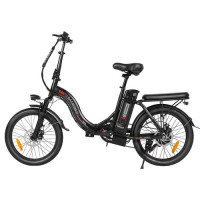 Складаний електровелосипед SAMEBIKE CY20, двигун 350 Вт, акумулятор 36 В 12 Аг - чорний