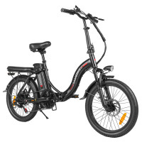 Складаний електровелосипед SAMEBIKE CY20, двигун 350 Вт, акумулятор 36 В 12 Аг - чорний