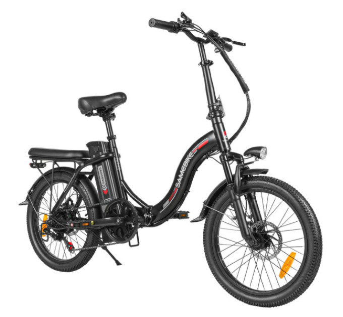 Складаний електровелосипед SAMEBIKE CY20, двигун 350 Вт, акумулятор 36 В 12 Аг - чорний