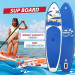 Дошка для веслування стоячи FunWater SUPFW31D 335*84*15 см темно-синя