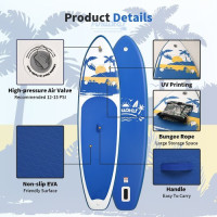 Дошка для веслування стоячи FunWater SUPFW31D 335*84*15 см темно-синя