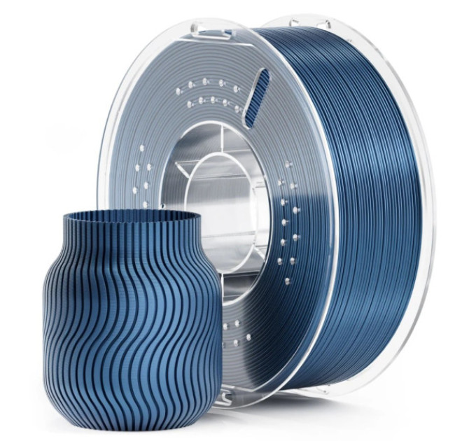 Філамент ELEGOO PLA Metallic Blue 1.75mm, екологічна паперова котушка, 1kg (50.203.0742)