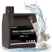 Фотополімерна смола для 3D принтера ELEGOO Water Washable Resin V2.0 2000G White