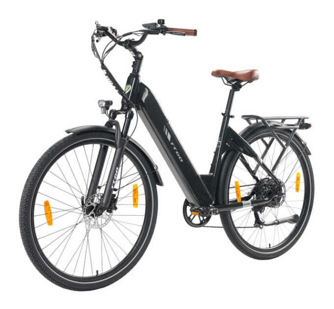Електричний велосипед TTGO C3 Pro, двигун 250 Вт, акумулятор 36 В 20 Аг - чорний