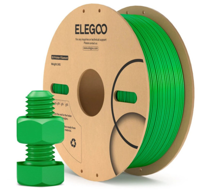 Філамент ELEGOO ABS Green 1KG 1.75mm, 1kg (50.203.0834)
