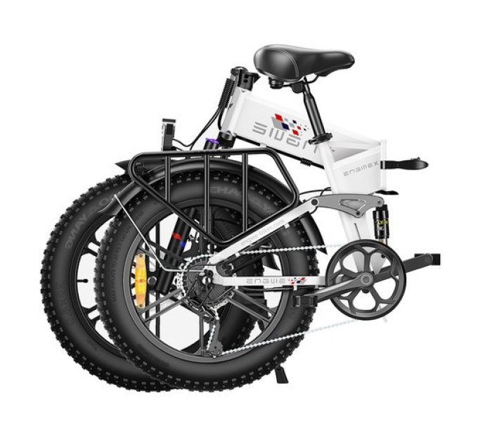 Складаний електричний велосипед ENGWE Engine X 20*4,0 Chaoyang Off-Road Fat Tires 250W - білий