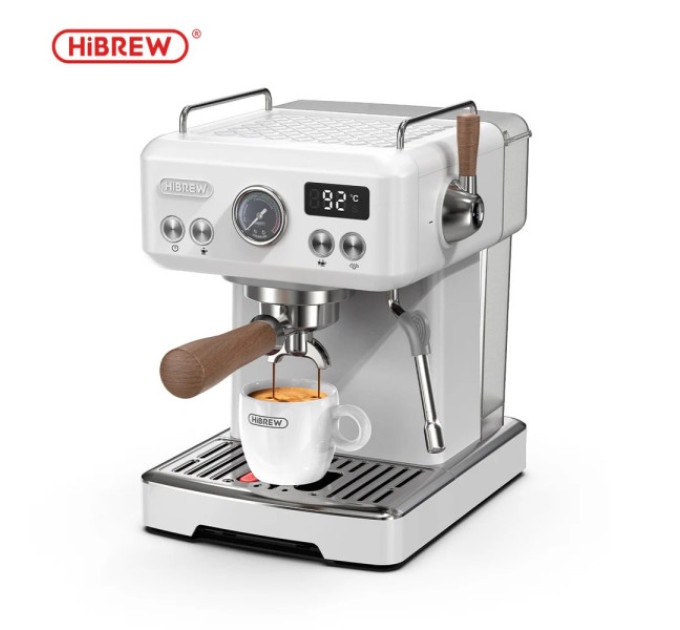 Кавоварка для еспресо HiBREW H10 Plus, напівавтоматична кавоварка 20 бар, швидкий нагрів