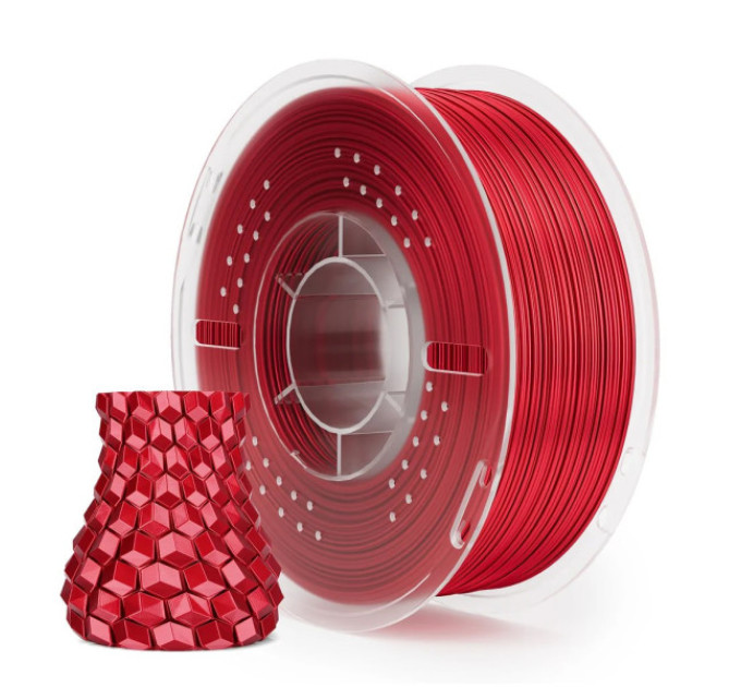 Філамент ELEGOO PLA Silk True Red 1.75mm, екологічна паперова котушка, 1kg (50.203.0769)