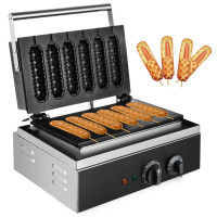 Комерційна вафельниця VEVOR Lolly 6PCS  для хот-догів 1500 Вт