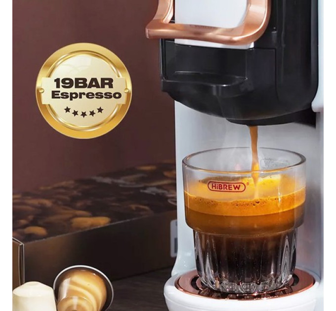 Кавоварка HiBREW H2B 5 в 1 з кількома капсулами для холодної та гарячої кави (чорна)