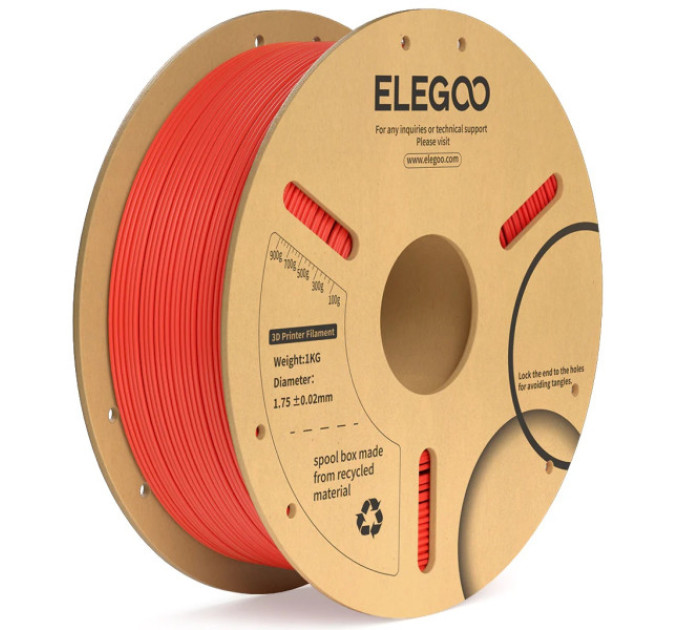 Філамент ELEGOO PLA+ Dark Blue 1.75mm , екологічна паперова котушка, 1kg (50.203.0072)