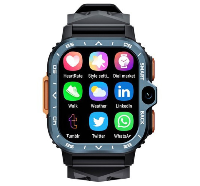 Смарт-годинник LOKMAT APPLLP 4 MAX 4GB RAM чорний
