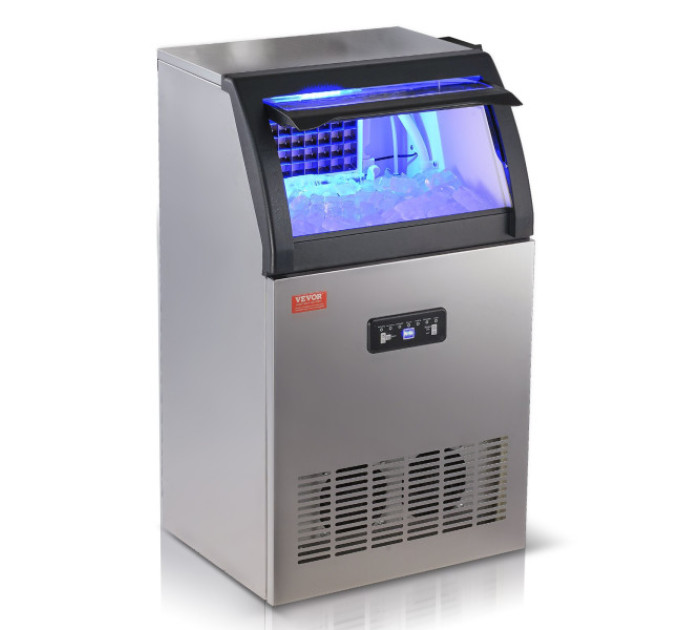 Льодогенератор Vevor SKF-C50F 52кг льоду за 24 години, 15кг бак