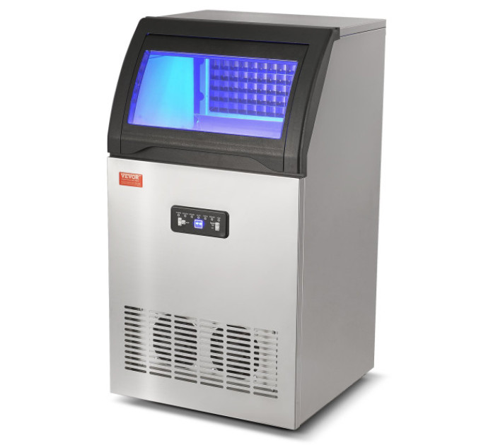 Льодогенератор Vevor SKF-C50F 52кг льоду за 24 години, 15кг бак