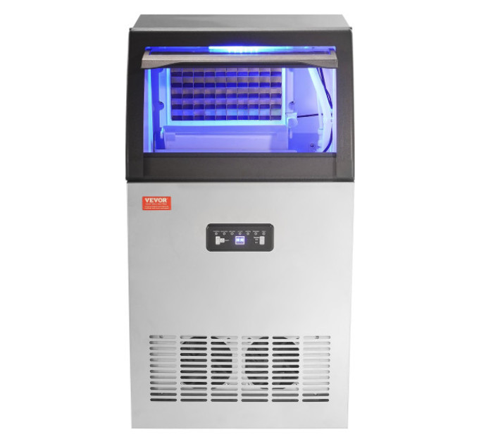 Льодогенератор Vevor SKF-C50F 52кг льоду за 24 години, 15кг бак