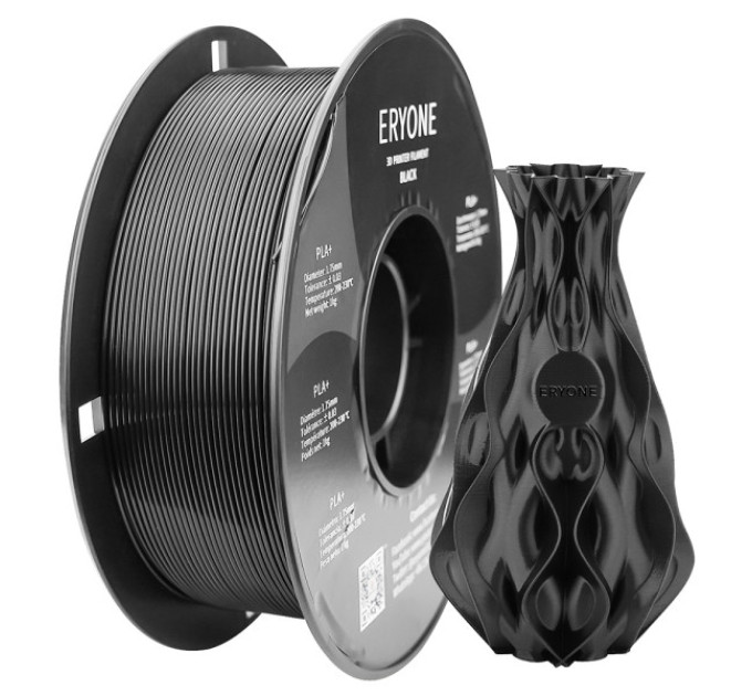 Філамент ERYONE PLA+ 1 кг - Чорний