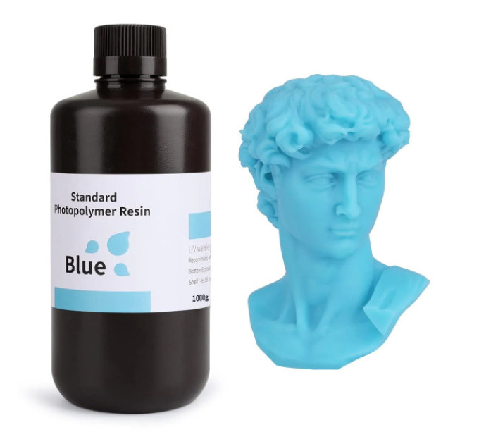 Фотополімерна смола для 3D принтера ELEGOO Standard Resin 1000G Blue