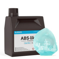 Фотополімерна смола для 3D принтера ELEGOO ABS-Like resin 2000G Clear Blue