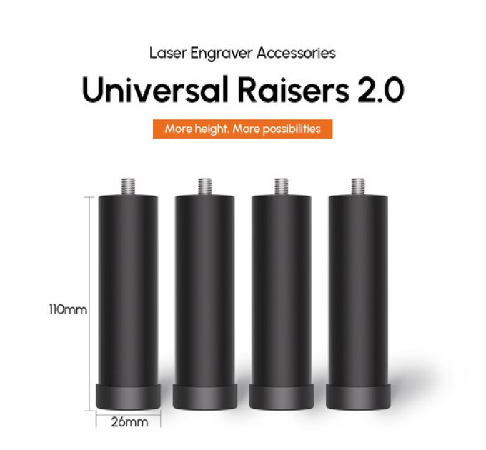 Підйомники AlgoLaser ALRS2.0 110 мм для гравірувального верстата Alpha/Delta/DIY KIT - 4 шт.