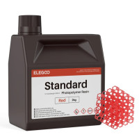 Фотополімерна смола для 3D принтера ELEGOO Standard Resin 2000G Red